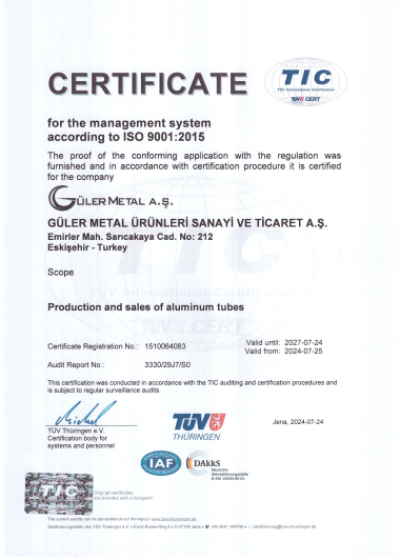 ISO 9001:2015 Management System